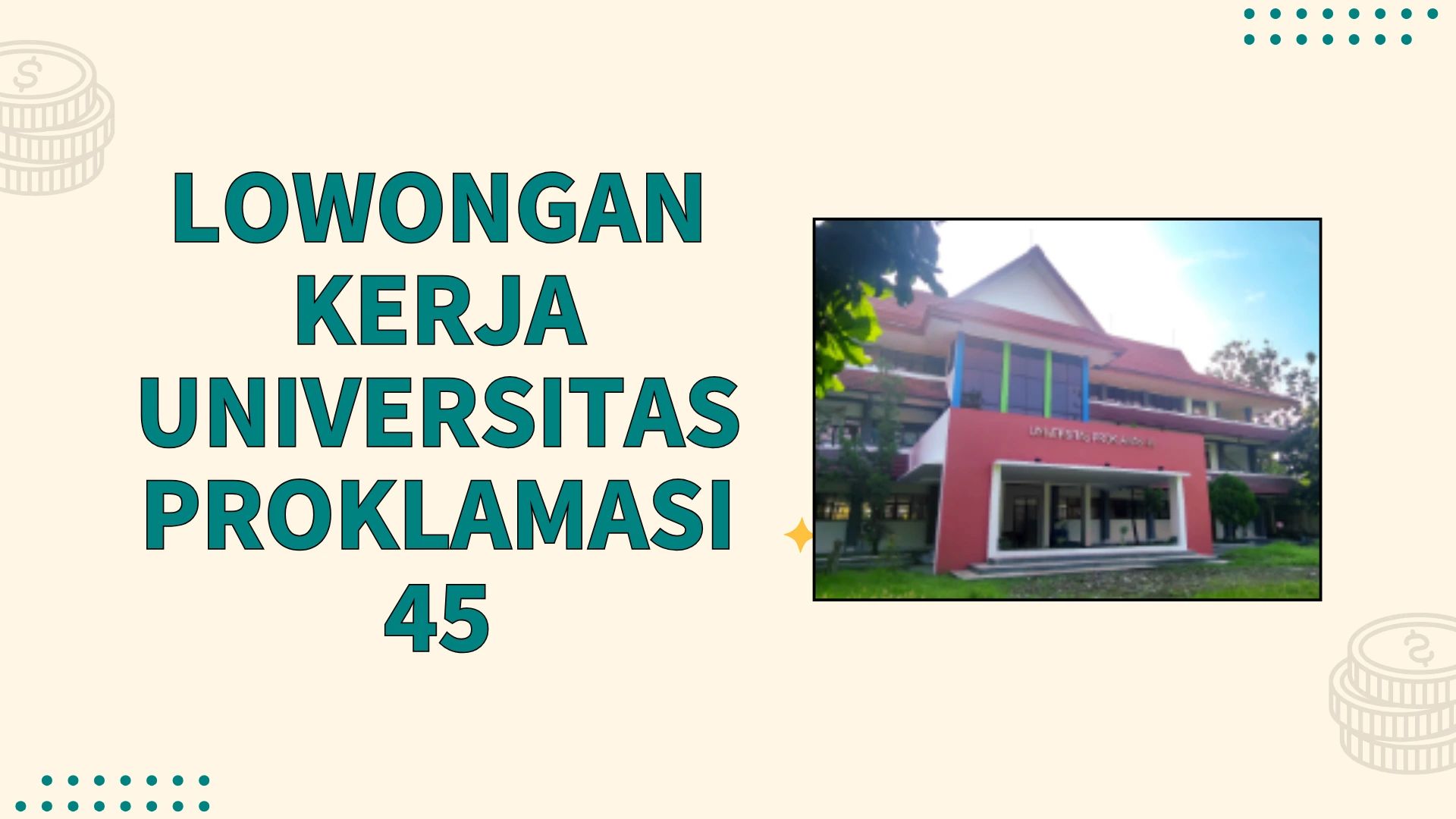 Lowongan Kerja Universitas Proklamasi 45 Mei 2025