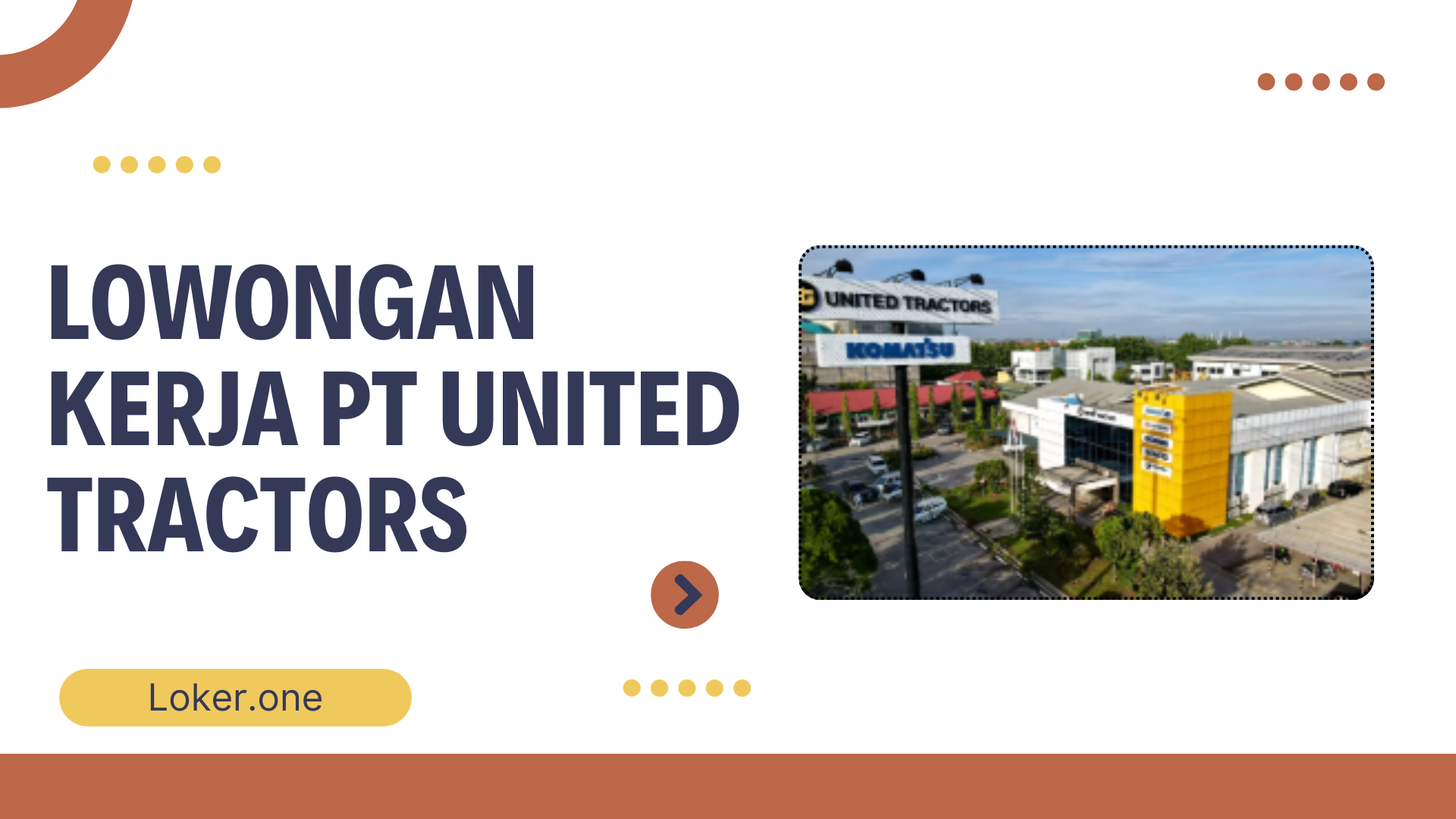 Lowongan Kerja PT United Tractors Mei 2025